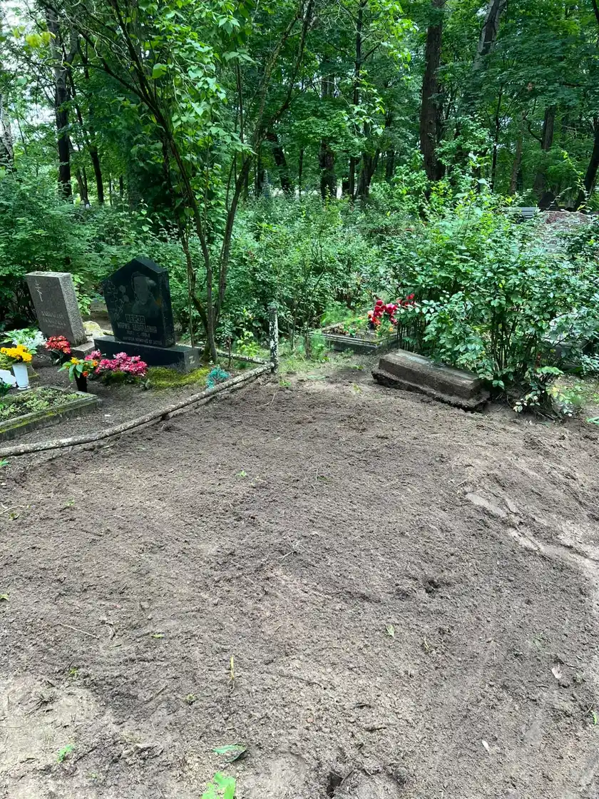 kapavietas veco konstrukciju demontāža